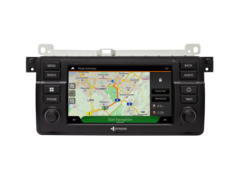 Dynavin D9-E46 Multimedia Stereo System for BMW 3 Series 1998-2006 with OEM navigation