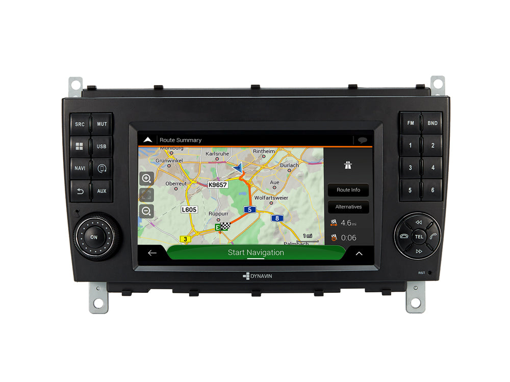 Dynavin D9-MBC Multimedia Stereo System for Mercedes C Class 2004-2007 & G Class 2007-2011 with Standard Audio