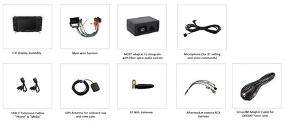 Dynavin 9 D9-CLK Plus Radio Navigation System for Mercedes CLK 2005-2009 w/Premium Audio + MOST adapter